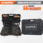 Jogo Oficina Master Maleta Com 222 Ferramentas 5000r Robust