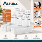 Kit Dispenser Altura: 6 Dispensers + 2 Cestos