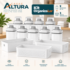 Kit Dispenser Altura: 6 Dispensers + 2 Cestos
