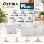 Kit Dispenser Altura: 6 Dispensers + 2 Cestos
