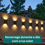 Kit 6 Luminárias LED para Jardim Luz Solar