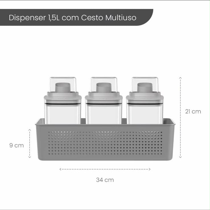 Kit Dispenser Altura: 6 Dispensers + 2 Cestos