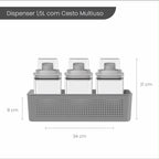 Kit Dispenser Altura: 6 Dispensers + 2 Cestos